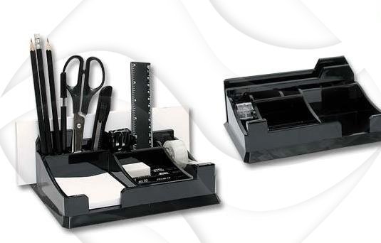 Przybornik Biurkowy P972 Czarny /Sdm