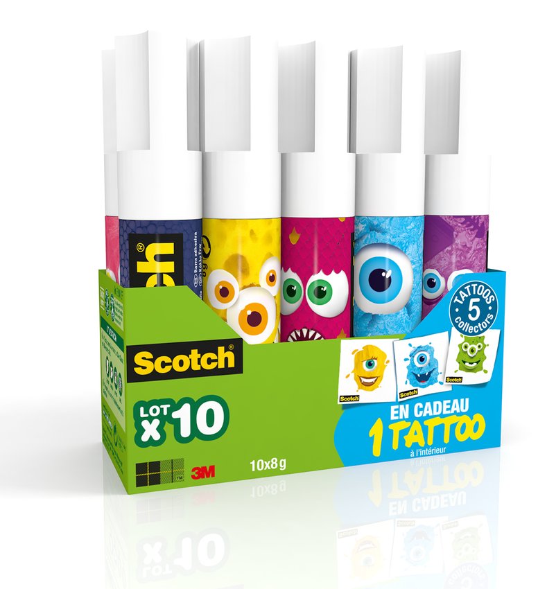 Klej w sztyfcie SCOTCH Monster 10x8g