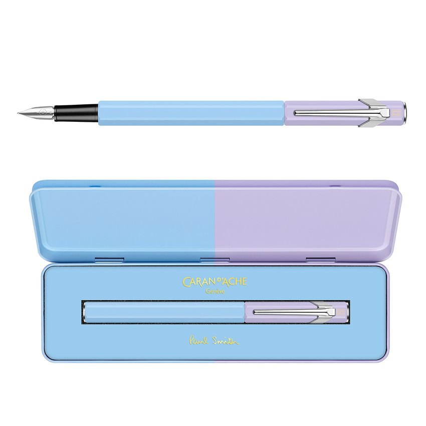 Pióro wieczne CARAN D'ACHE 849 Paul Smith Ed4 w pudełku SkyBlue/Lavender F