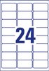 Etykiety Samoprzylepne Heavy Duty Avery 63.5x33.9 24/A4 A'10 Białe No.J4773-10