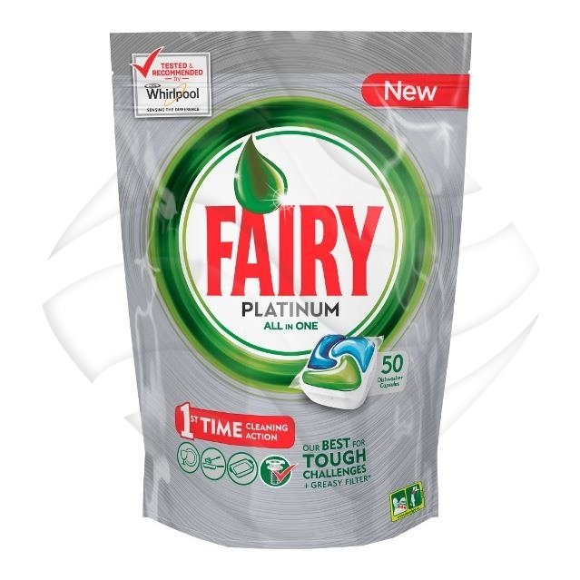 Fairy Kapsułki do Zmywarek Platinum All in 1 50szt.