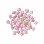 Kwiaty Papierowe 2cm 60szt. Różowe / DpCraft