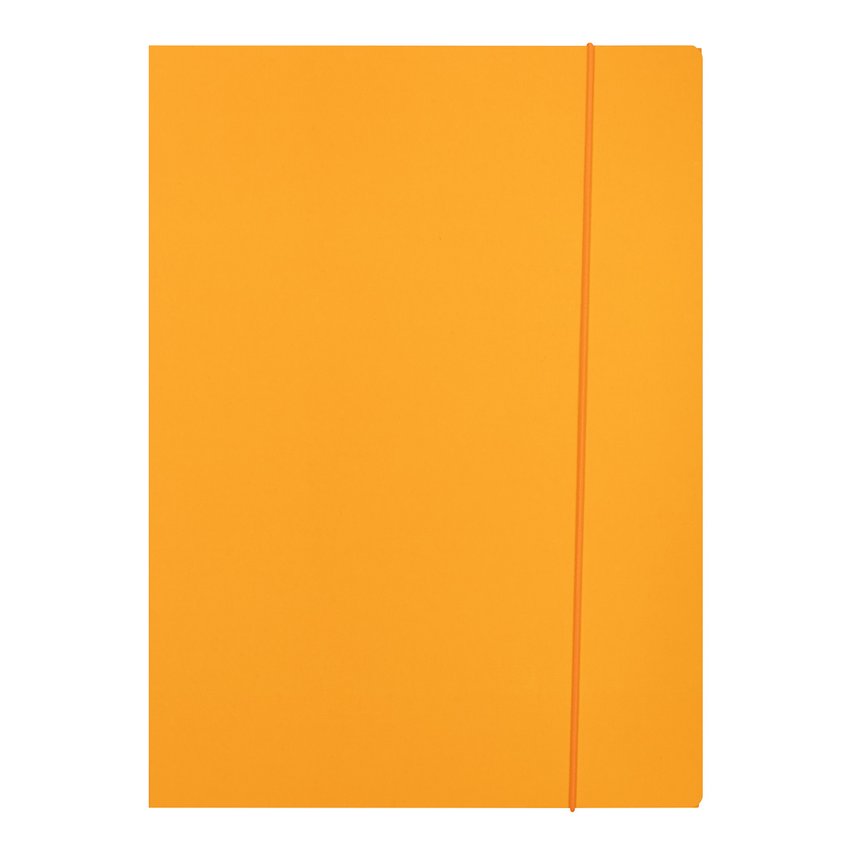 Teczka z gumką OFFICE PRODUCTS Fluo soft touch karton/lakier A4 320gsm 3-skrz., mix kolorów