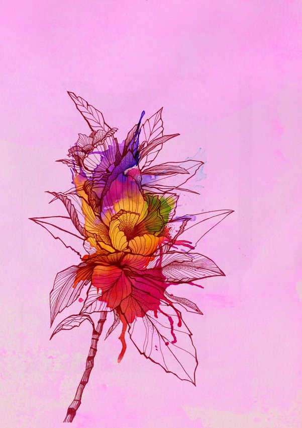 Pisak Akwarelowy Goldfaber Aqua Dwustronny Zestaw Flowers 6 Szt. Faber-Castell