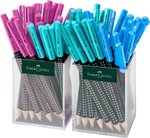 Ołówek Jumbo Grip Two Tone 3 X 24 Szt.(Różowy, Turkusowy, Niebieski) Display Faber-Castell