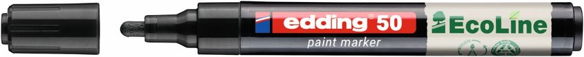 Marker olejowy na bazie wody e-50 EDDING EcoLine 2-3mm czarny