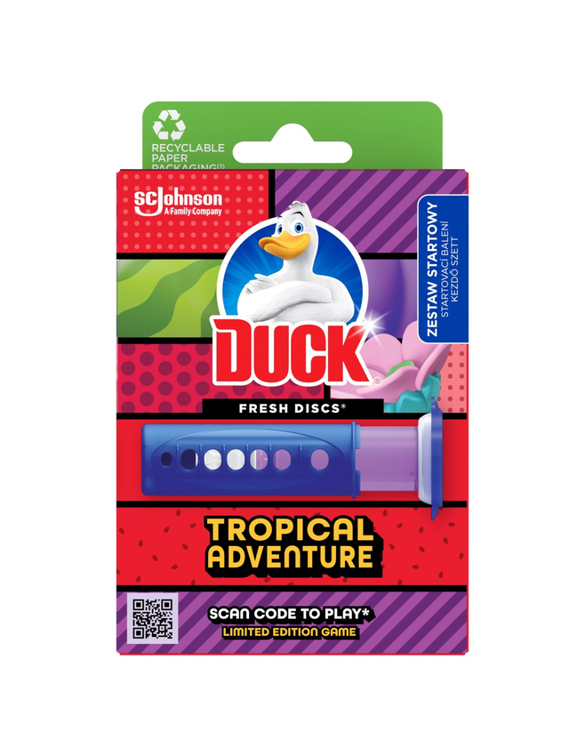 Duck Fresh Discs Tropical Adventure Żelowy krążek do toalety 36 ml