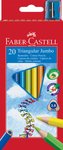 Kredki Jumbo Trójkątne 20 Kol. + Temperówka Opakowanie Karton Faber-Castell