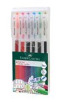 Długopis Automatyczny Żelowy Fast Gel 0,7 Mm 6 Kol. Etui Faber-Castell
