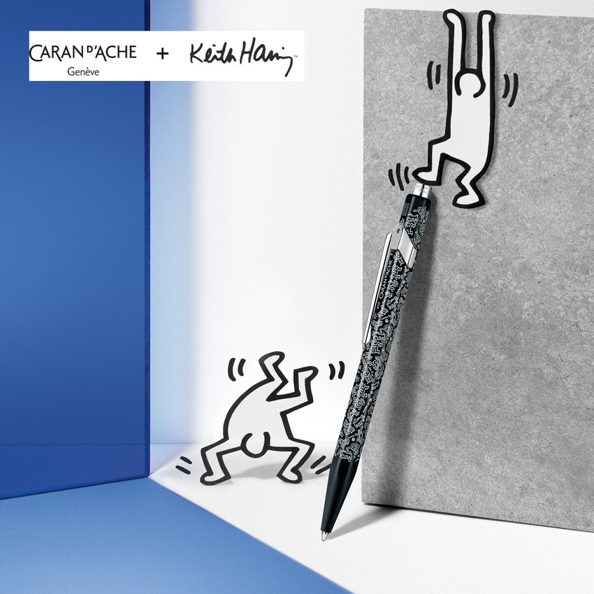 Długopis CARAN D'ACHE 849 Keith Haring w pudełku czarny