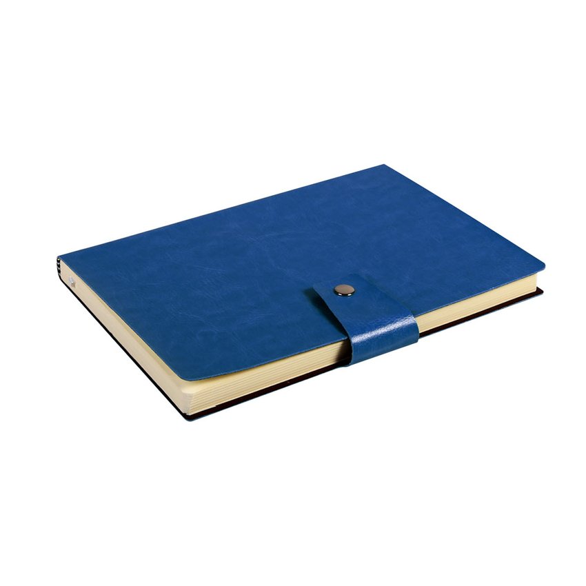 Notes Notatnik biurowy miękki gładki zamykany - O.NOTE Praha - 207 x 145 mm (A5) - granatowy