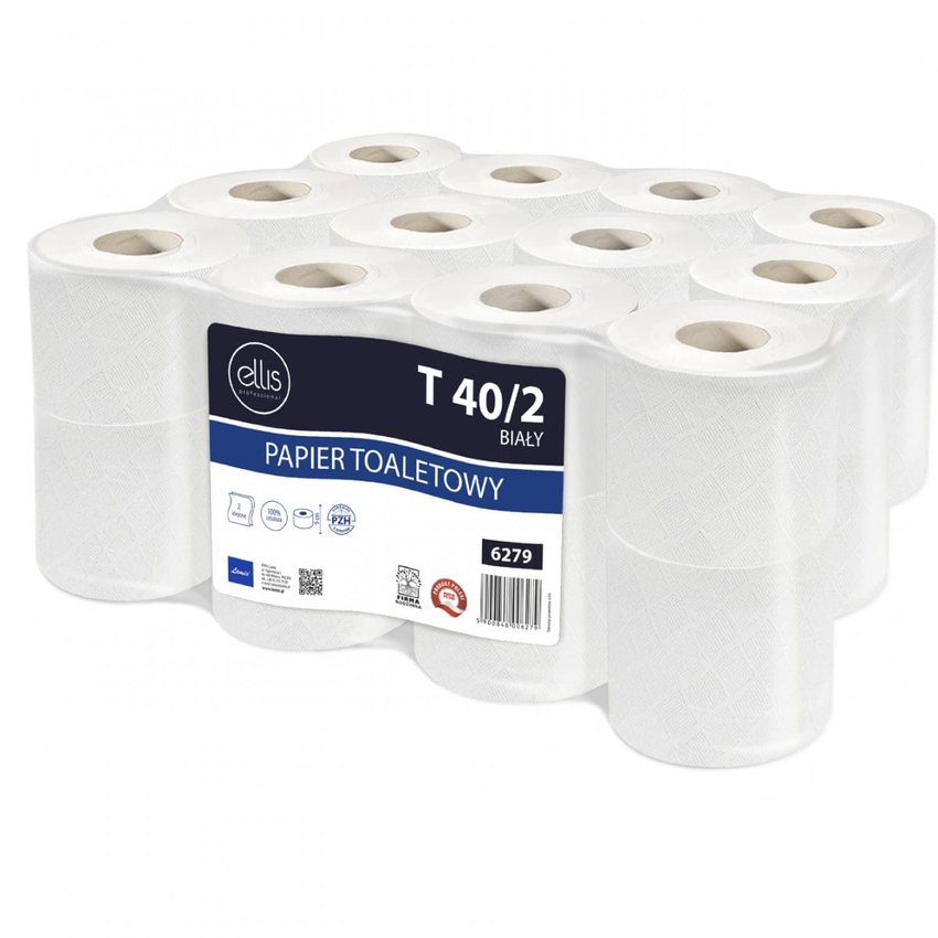 Papier Toaletowy Biały Ellis 3w Celuloza T40 ( 24szt. )