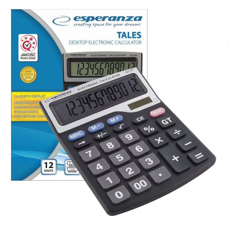 Kalkulator Biurowy Tales Czarny Esperanza