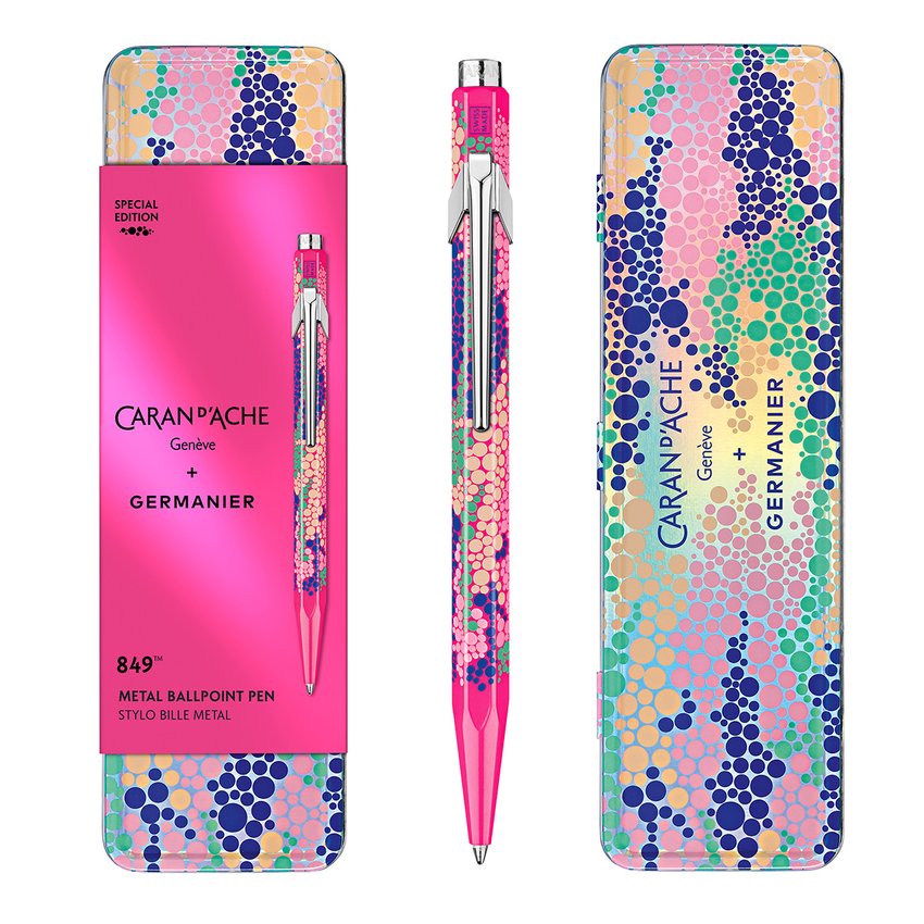 Długopis CARAN D'ACHE 849 Germanier w pudełku różowy neonowy
