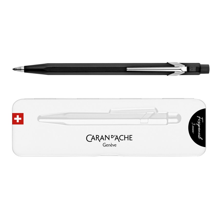 Ołówek automatyczny CARAN D'ACHE Fixpencil 3mm w pudełku czarny