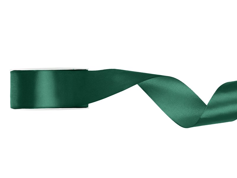 Wstążka Dekoracyjna 25mm x 25m Butelkowa Zieleń