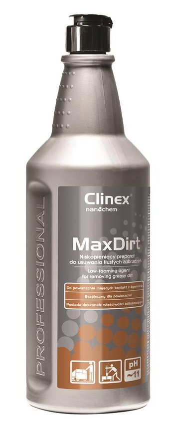 Preparat Clinex 4 Max Dirt 1L 77-650 Do Usuwania Tłustych Zabrudzeń