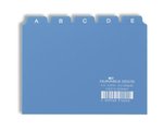 Przekładki do Kartotek A-Z 5/5 PCW 0,3mm Indeksy 25mm Poziome A6 25szt. Niebieski /Durable 366006