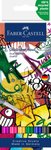 Pisak Akwarelowy Goldfaber Aqua Dwustronny Zestaw Graffiti 6 Szt. Faber-Castell