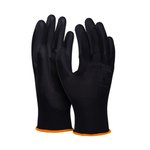 Rękawice Donau Safety Pu Black Kat. II Rozm. 7 Czarne  /DONAU SAFETY