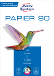 Papier Standardowy A4 90g 500szt. Avery 210x297 Biały No.2563