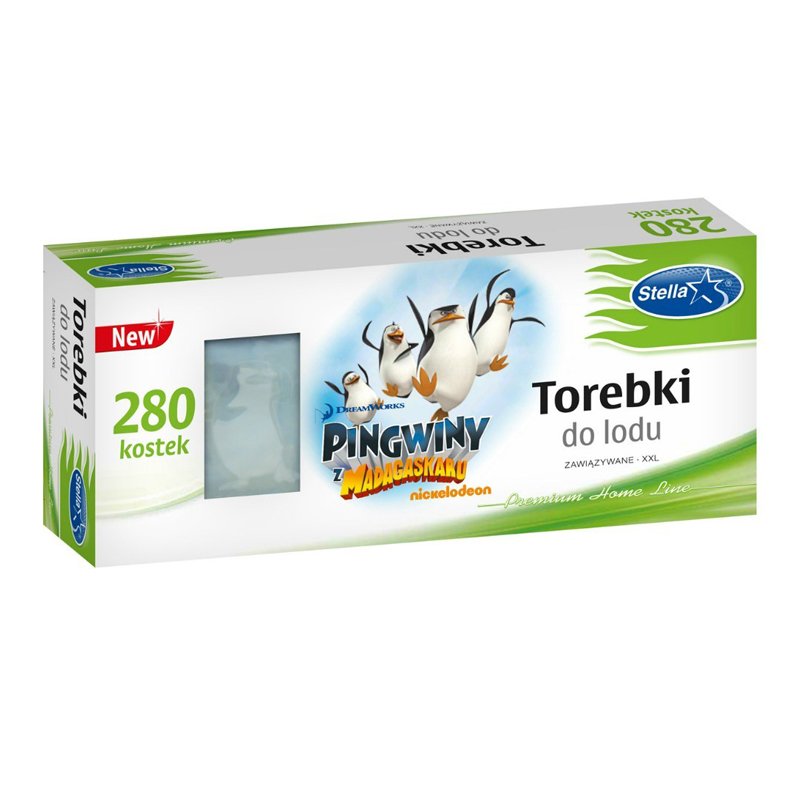 Torebki Do Lodu 280 Kostek box, Pingwiny Z Madagaskaru /Stella