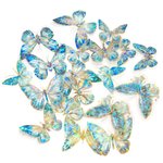 Naklejki Połyskujące Pet Motyle 20szt. Blue Stardust /DpCraft