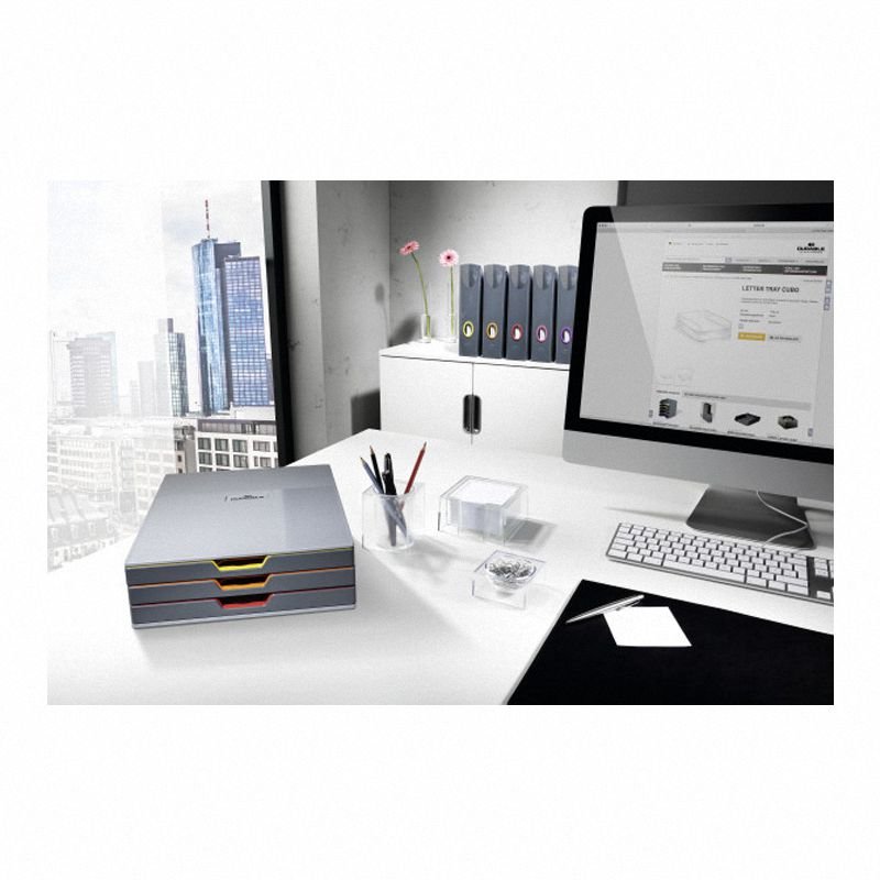 Pojemnik na Czasop. A4 VariColor Pomarańczowy / Durable 770709