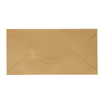 Koperta Ozdobna Kraft Ciemnobeżowy DL 120g 110x220mm 10szt. /Argo 280122