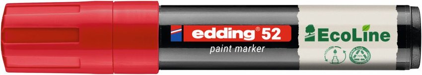 Marker olejowy na bazie wody e-52 EDDING EcoLine 4-15mm czerwony
