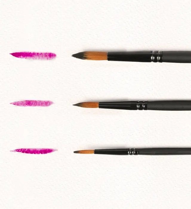 Pędzle artystyczne nylonowe 3 szt. GR-PA03 FIORELLO