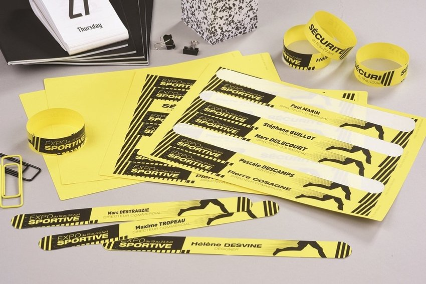 Etykiety Identyfikacyjne Na Rękę Poliestrowe 265x18 mm 100 szt. Żółte Avery L4001-10