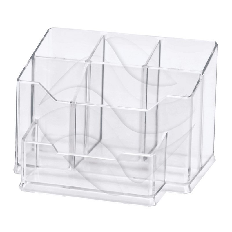 Przybornik 6-cio komorowy Transparentny /Q-Connect