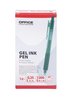 Długopis automatyczny żelowy OFFICE PRODUCTS  gr. linii 025mm dł. linii 1200m zielony