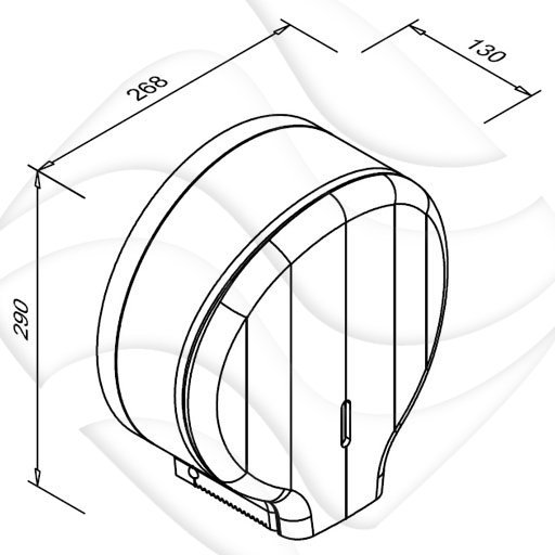Pojemnik na Papier Toaletowy GEO /Faneco