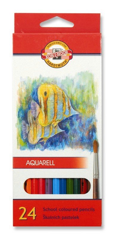 Kredki Akwarelowe 24 kol. /Koh-I-Noor