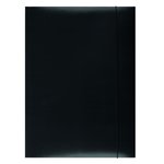 Teczka Z Gumką Office Products Karton A4 300Gsm 3-Skrz. Czarna
