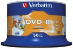 Płyta Dvd-R Verbatim Azo 47Gb Prędkość 16X Cake 50Szt. Do Nadruku