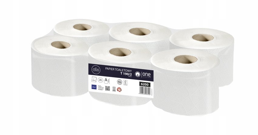 Papier Toaletowy Biały Ellis 2w Celuloza T190 ( 6szt. )