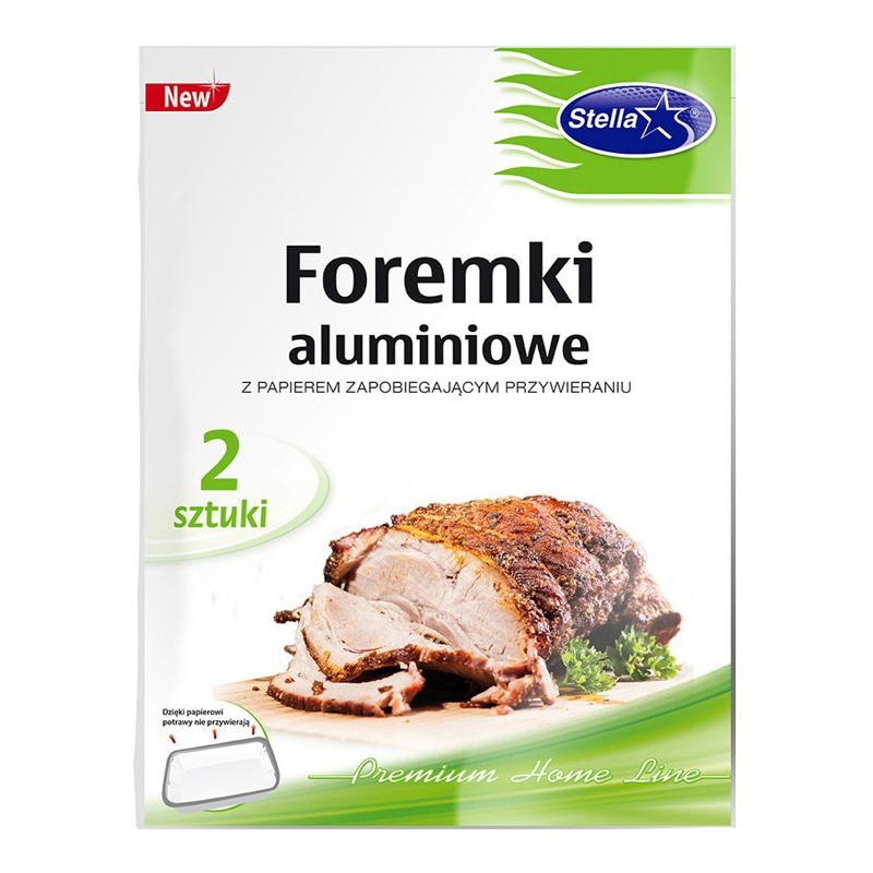 Foremki Aluminiowe z Papierem A'2 DUŻE /Stella