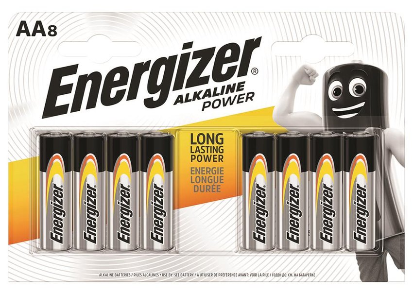 Bateria ENERGIZER Alkaline Power, AA, LR6, 1,5V, 8szt.