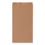 Torebka Papierowa z Fałdą Szara 490x100x50mm  A'1000