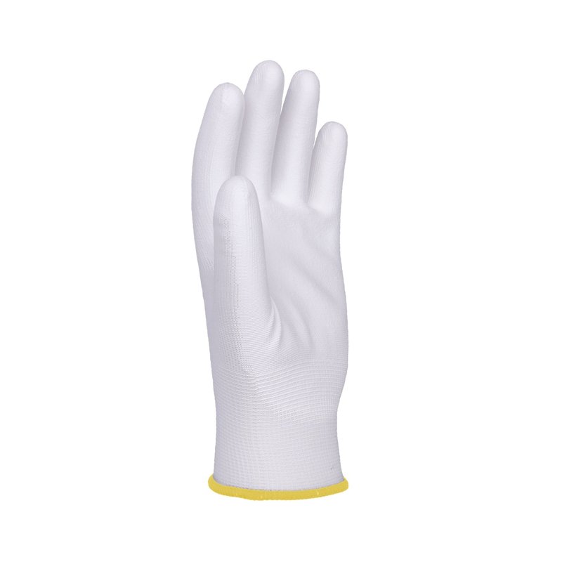 Rękawice Donau Safety Pu White Kat. II Rozm. 8 Białe /DONAU SAFETY