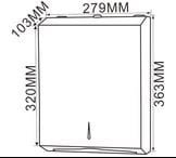 DISH93 Dozownik na ręczniki papierowe MAXI ZZ