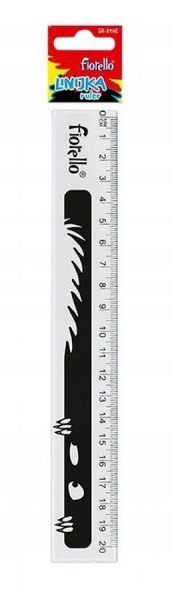 Linijka Fiorello EXTRA plastikowa 20 cm GR-896E