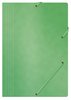 Teczka Z Gumką Office Products Preszpan A4 390Gsm 3-Skrz. Zielona