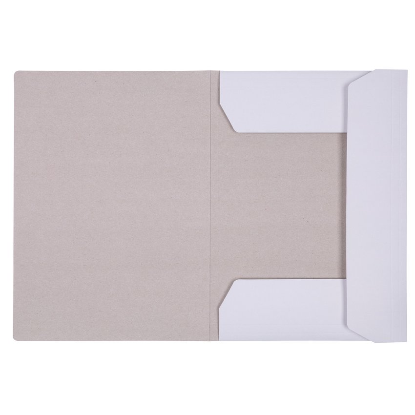 Teczka z gumką OFFICE PRODUCTS Premium karton A4 350gsm 3-skrz., biała