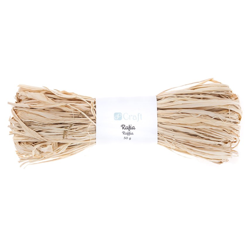 Rafia dekoracyjna 50g Naturalna /DpCraft