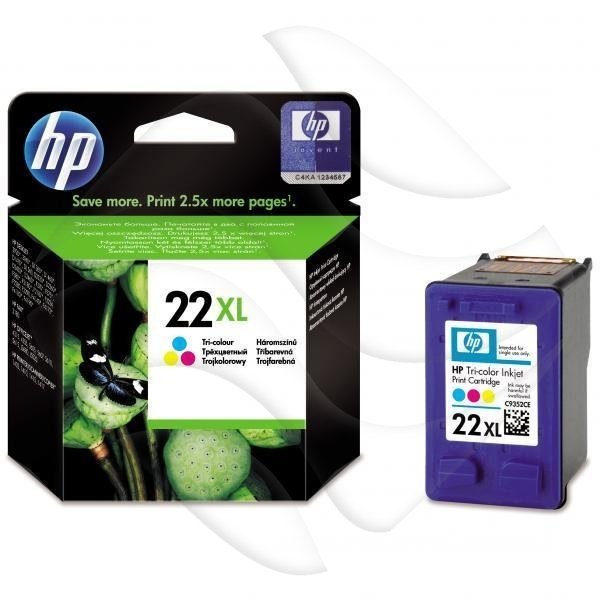 HP 22XL [C9352CE] 3920/D1478/F2280/F4180/PSC1410 Kolor (Oryg.)