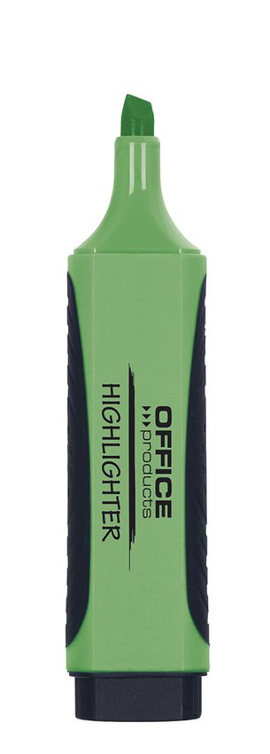 Zakreślacz OFFICE PRODUCTS z gumowym uchwytem 2-5mm zielony